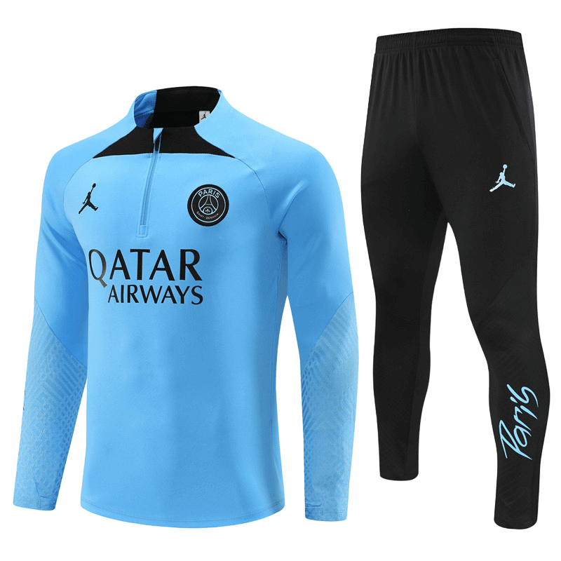 Conjunto de Treino PSG Jaqueta+Calça Azul Claro 2022/23 Conjunto de Treino PSG Jaqueta+Calça Azul Claro 2022/23