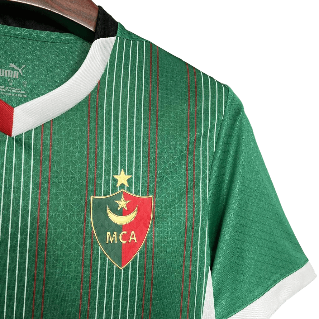Camisa Mc Alger Verde Home I Titular 2024/25 Masculina Camisa Mc Alger Verde Home I Titular 2024/25 Masculina