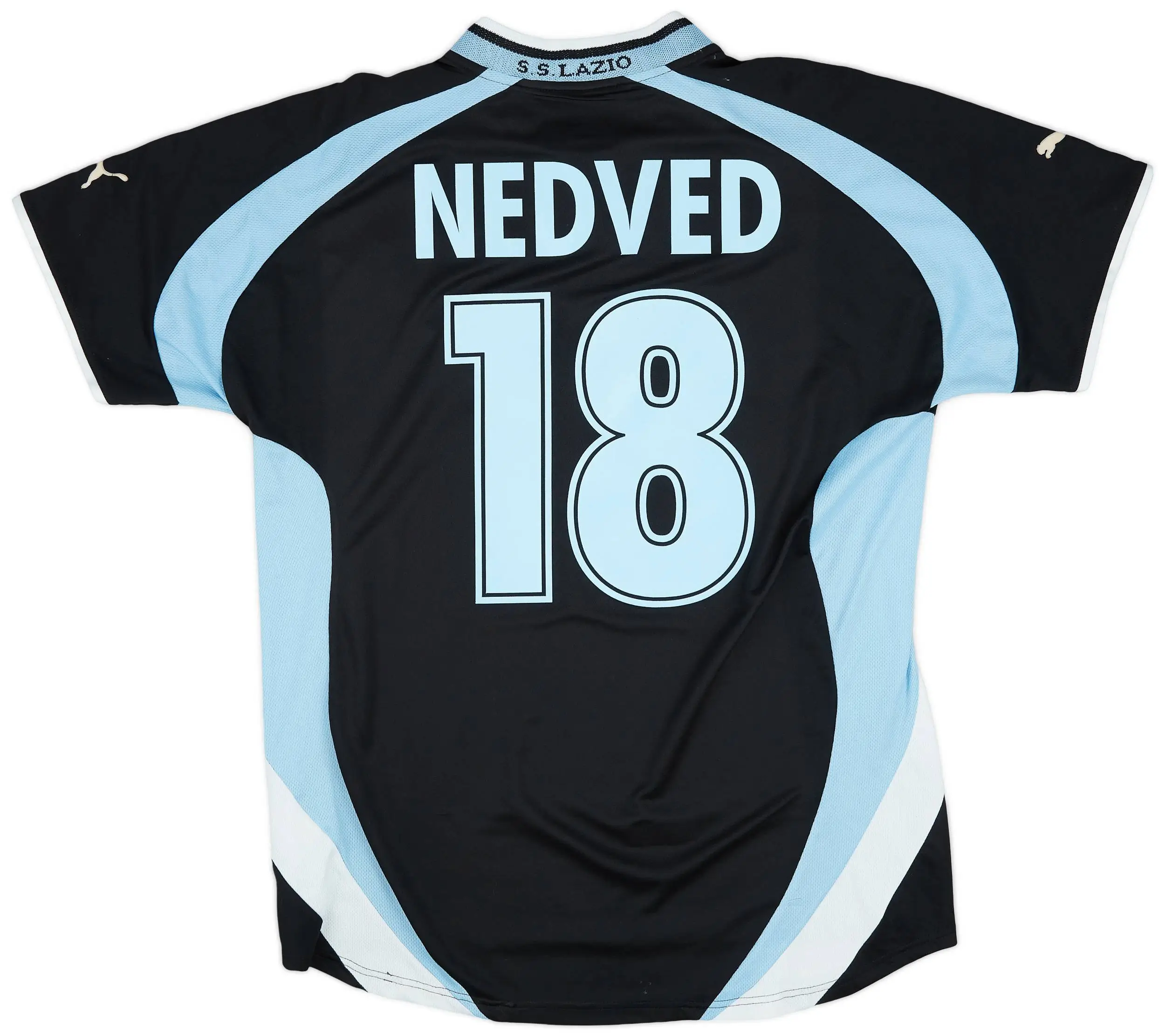 Camisa-Lazio-Away-1999-00-Nedved_ (1) Camisa Lazio Preta Away II 1999 Nedved #18