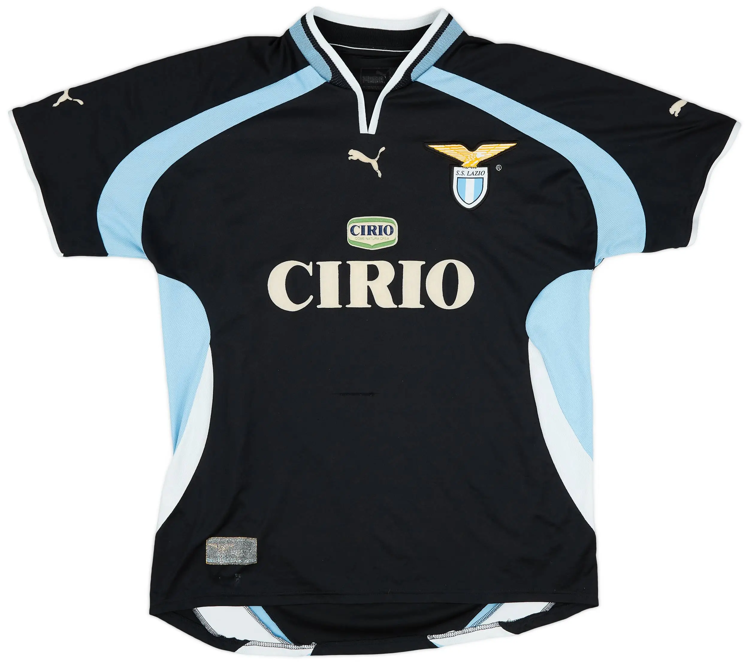 Camisa-Lazio-Away-1999-00-Nedved_ Camisa Lazio Preta Away II 1999 Nedved #18