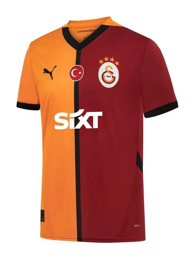 Camisa-Titular-Galatasaray-VERMELHA-LARANJA-2024-25-MASCULINA (1) Camisa Titular Galatasaray Vermelha I 2024/25 Masculina