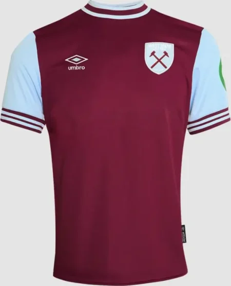 Camisa West Ham Titular Vermelha 2024/25 Masculina