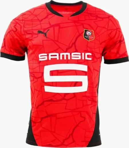 Camisa Rennes Vermelha Titular I 2024/25 Masculina