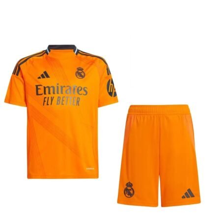 Kit Infantil Real Madrid Reserva Laranja II 2024/25 Unissex