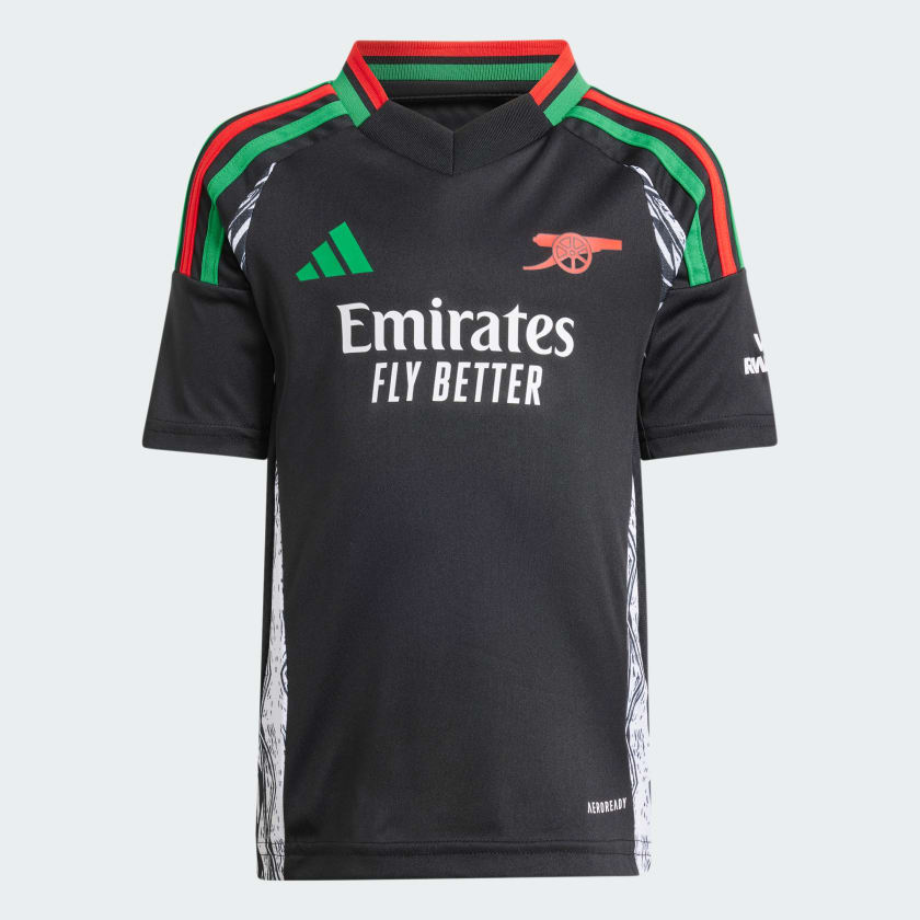 KIT-INFANTIL-ARSENAL-PRETA-RESERVA-II-AWAY-2024-25-UNISSEX-1-3 Kit Infantil Arsenal Preta Away II 2024/25 Unissex