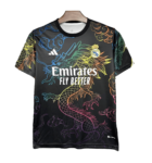 Camisa Real Madrid Treino Dragão Preta 2024/25 Masculina