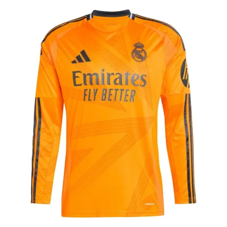Camisa Real Madrid Reserva Laranja II 2024/25 Manga Longa