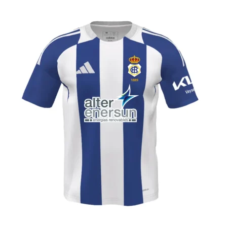 Camisa Titular Recreativo Huelva Azul I 2024/25 Masculina