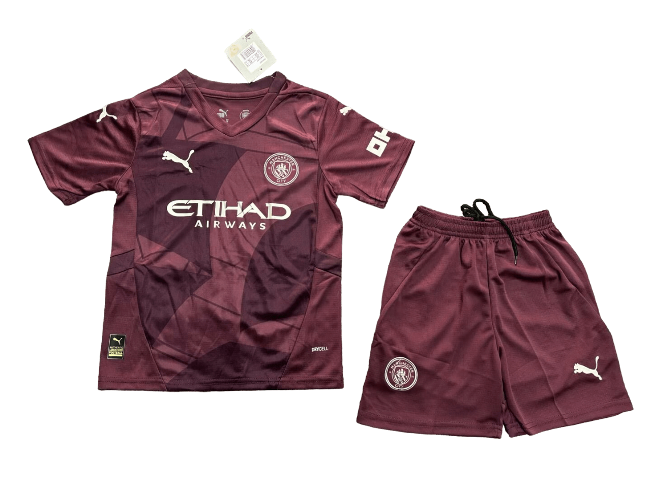 Kit Infantil Manchester City Vermelha II 2024/25 Unissex Kit Infantil Manchester City Vermelha II 2024/25 Unissex