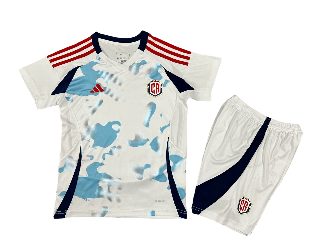Kit Infantil Costa Rica Branca Away II 2024/25 Unissex Kit Infantil Costa Rica Branca Away II 2024/25 Unissex