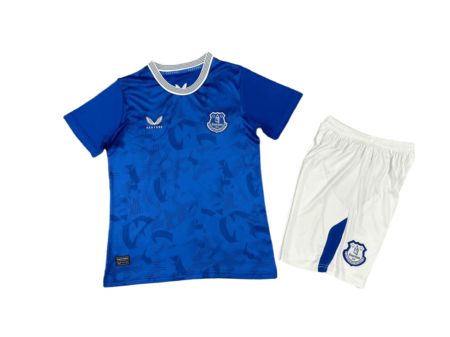 Kit Infantil Everton FC Azul Home I 2024/25 Unissex