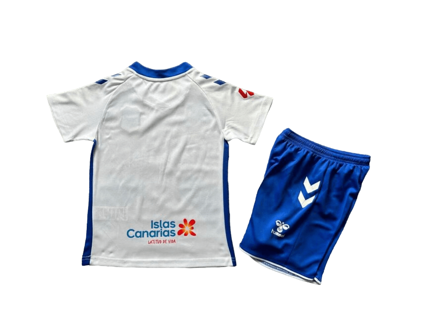 Kit Infantil Tenerife Home I Branca 2024/25 Unissex Kit Infantil Tenerife Home I Branca 2024/25 Unissex