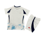 Kit Infantil Costa Rica Branca Away II 2024/25 Unissex