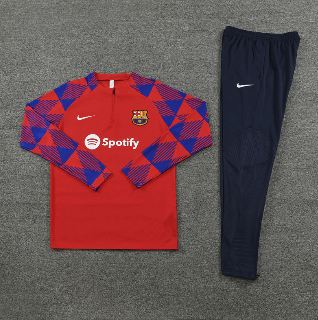 Conjunto-de-treino-barcelona-vermelha-2023-24-jaqueta-calca-loja-malta-esportes (1) Conjunto Barcelona Treino Jaqueta/Calça Vermelha 2023/24