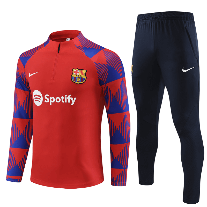Conjunto-de-treino-barcelona-vermelha-2023-24-jaqueta-calca-loja-malta-esportes (3) Conjunto Barcelona Treino Jaqueta/Calça Vermelha 2023/24
