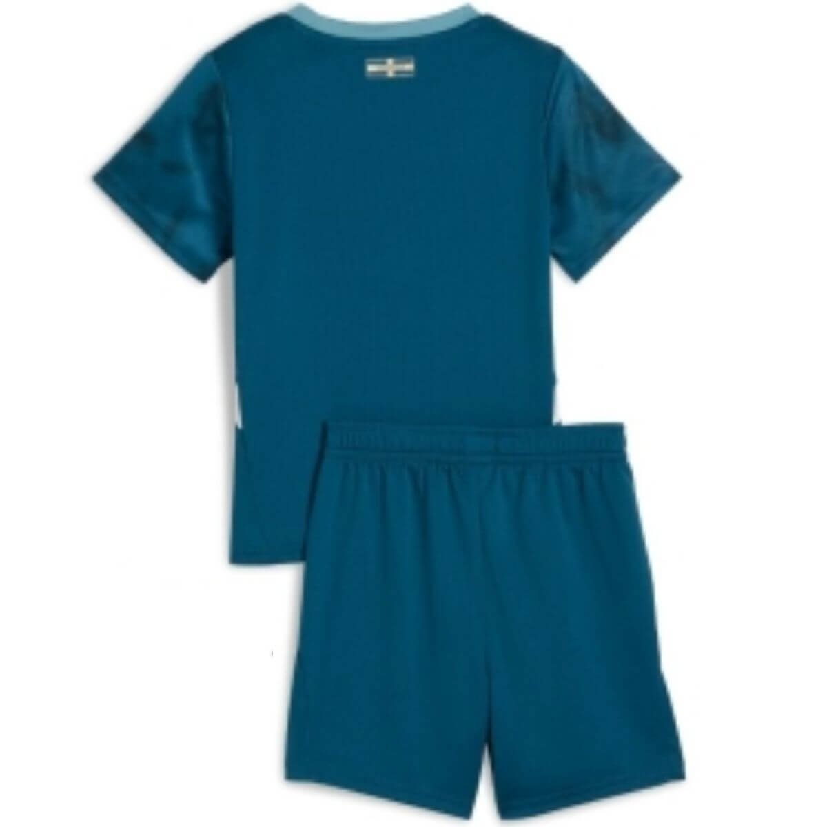 Kit Infantil Olympique de Marseille Away Azul Escuro 2024/25 Unissex Kit Infantil Olympique de Marseille Away Azul Escuro 2024/25 Unissex