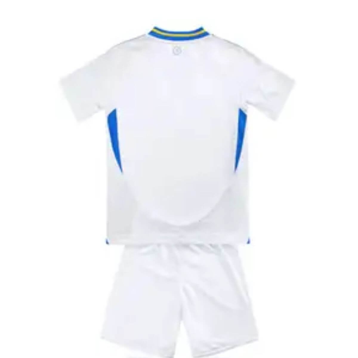 Kit Infantil Leeds United Branca Titular I Unissex Kit Infantil Leeds United Branca 2024/25 Titular I Unissex
