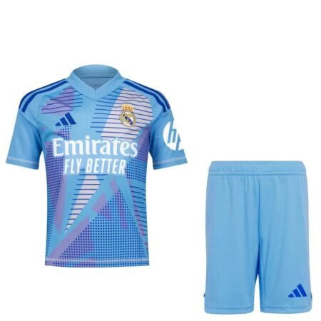Kit Infantil Real Madrid Goleiro Azul 2024/25 Unissex