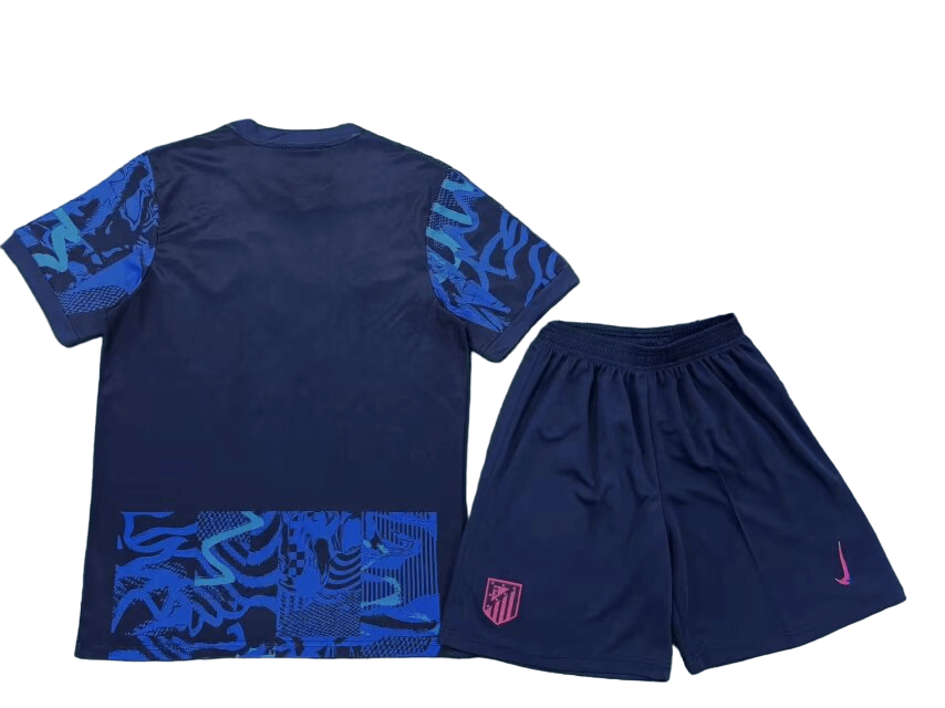 Kit Infantil Atlético de Madrid Azul Escura III 2024/25 Unissex Kit Infantil Atlético de Madrid Azul Escura III 2024/25 Unissex