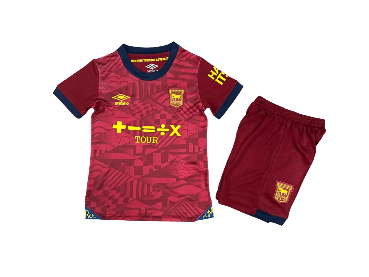Kit Infantil Ipswich Town Reserva Vinho II 2024/25 Unissex Kit Infantil Ipswich Town Reserva Vinho II 2024/25 Unissex