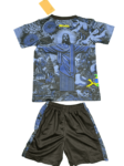 Kit Infantil Brasil Cristo Redentor Azul 2024/25 Unissex