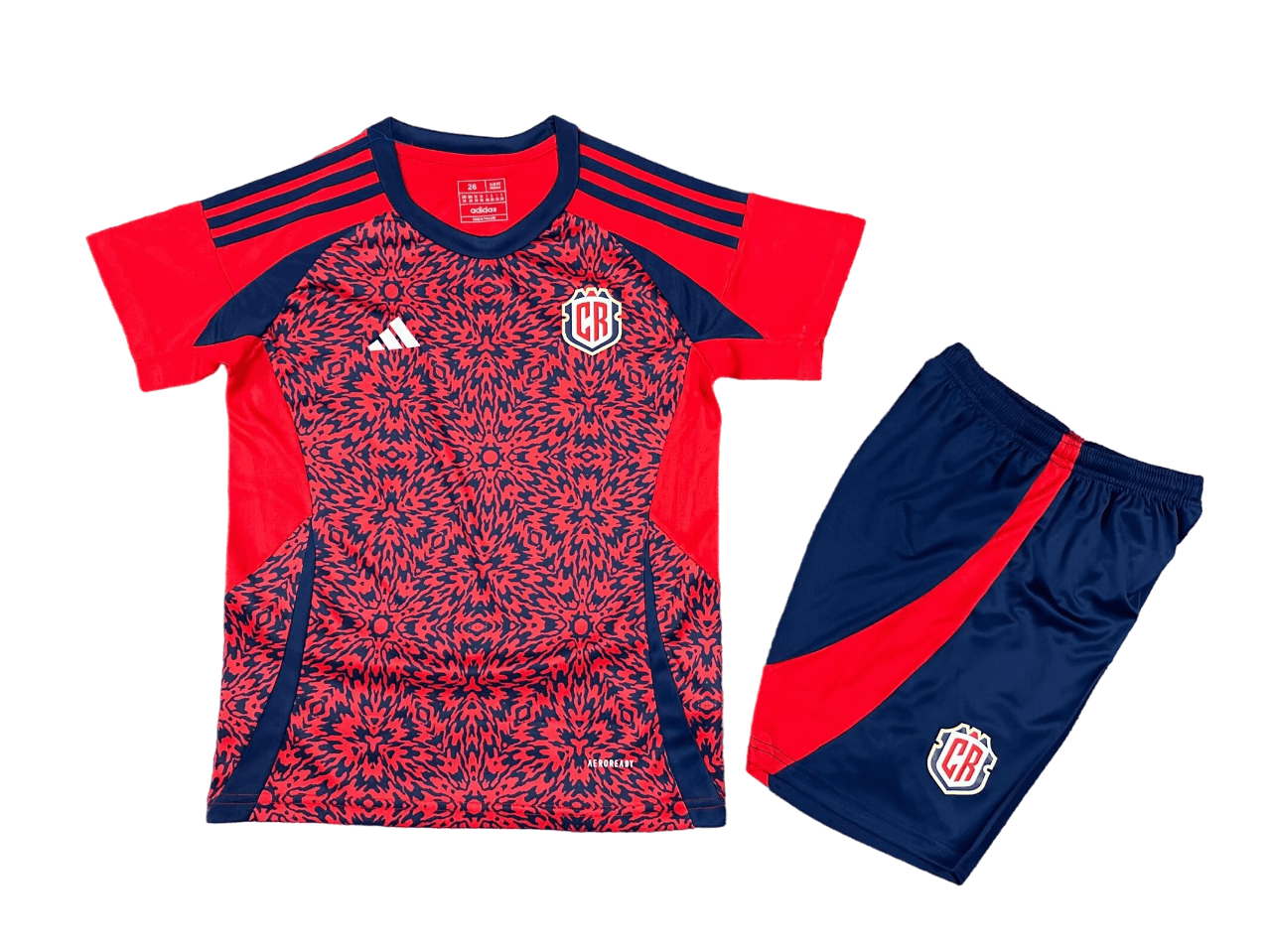 Kit Infantil Costa Rica Titular Vermelha I 2024/25 Unissex Kit Infantil Costa Rica Titular Vermelha I 2024/25 Unissex