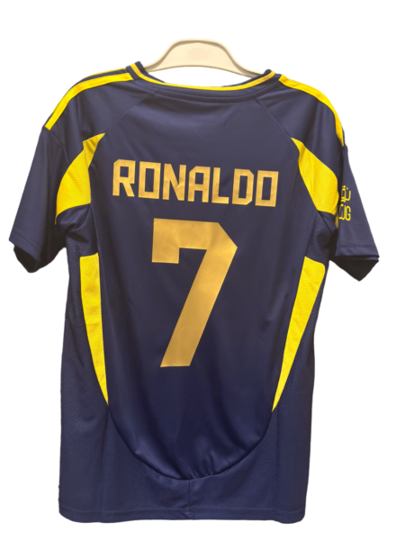 Camisa Al-Nassr Azul Reserva Cristiano Ronaldo 7 Adidas 2024/25 Masculina
