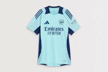 Camisa Arsenal Treino Azul Clara 2024/25 Masculina