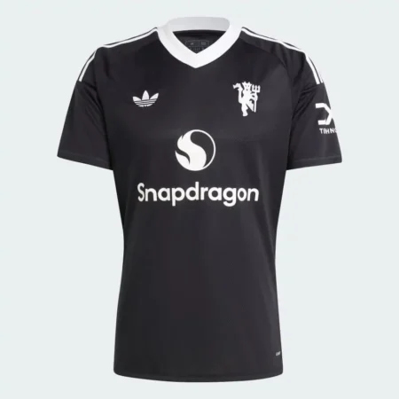Camisa Goleiro Manchester United Preta III Third 2024/25 Masculina