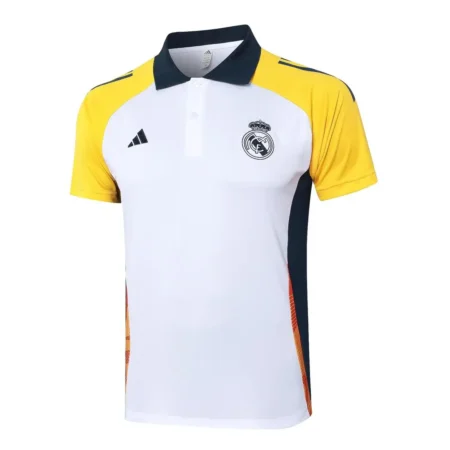 Camisa Real Madrid Polo Branca Treino 2024/25 Masculina
