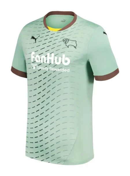 Camisa Reserva Derby County Azul/Verde II 2024/25 Masculina