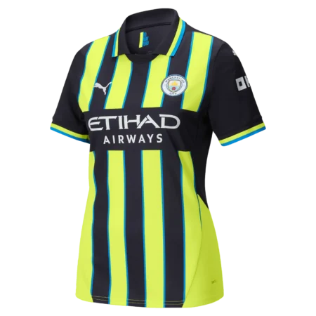 Camisa Reserva Manchester City Verde/Preta 2024/25 Feminina