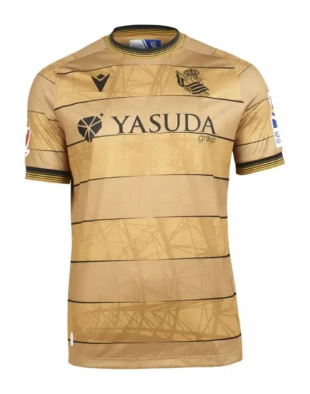 Camisa Reserva Real Sociedad Dourada Amarela II 2024/25 Masculina