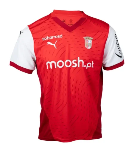 Camisa Titular Sporting Braga Vermelha I 2024/25 Masculina