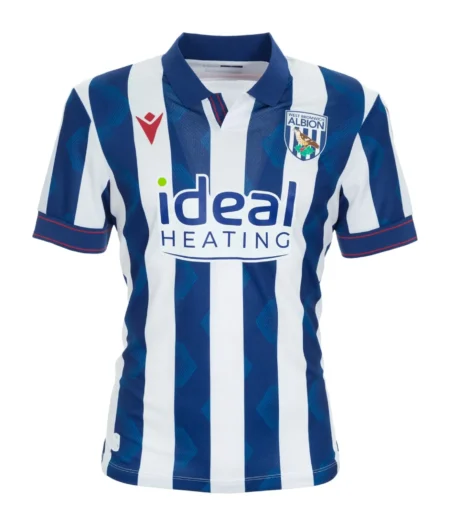 Camisa Titular West Bromwich Azul I 2024/25 Masculina