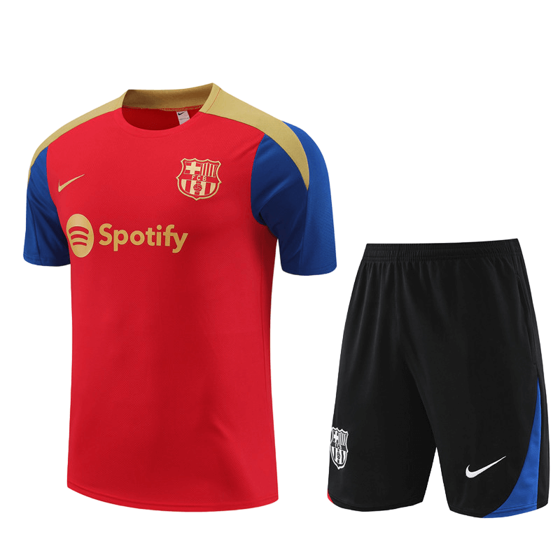 conjunto-de-treino-barcelona-camisa-short-vermelha-2024-25-loja-malta-esportes (3) Conjunto Barcelona Treino Camisa/Short Vermelha 2024/25
