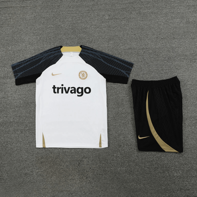 conjunto-de-treino-chelsea-branca-preta-2023-24-camisa-short-loja-malta-esportes (1) Conjunto Chelsea Treino Camisa/Short Branca/Preta 2023/24