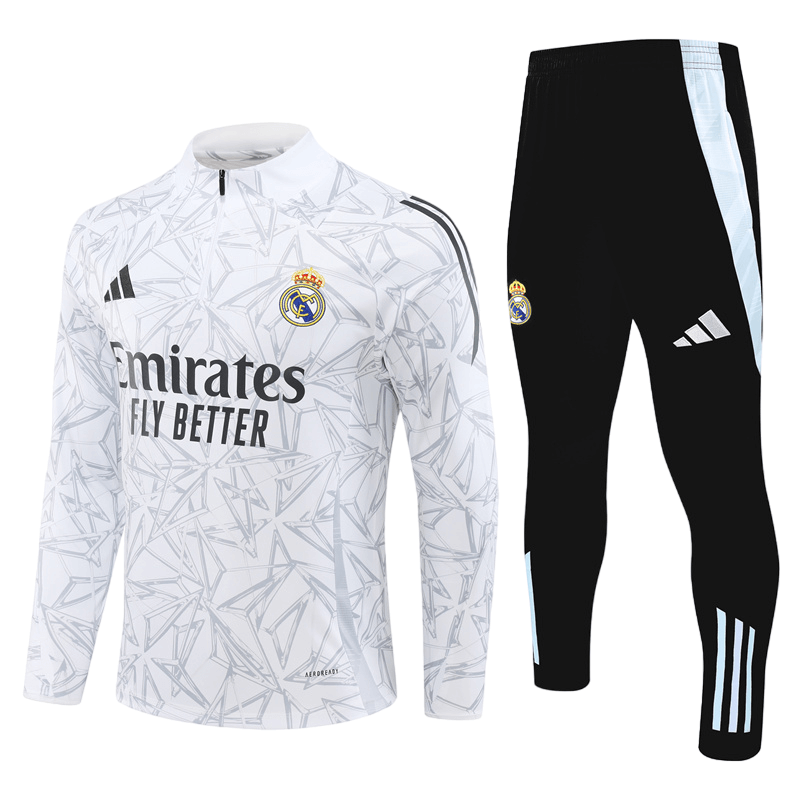conjunto-treino-real-madrid-branco-2024-25-calca-jaqueta (2) Conjunto de Treino Real Madrid Branco 2024/25 Jaqueta e Calça