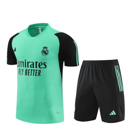 Conjunto Real Madrid Treino Bermuda e Camisa Verde