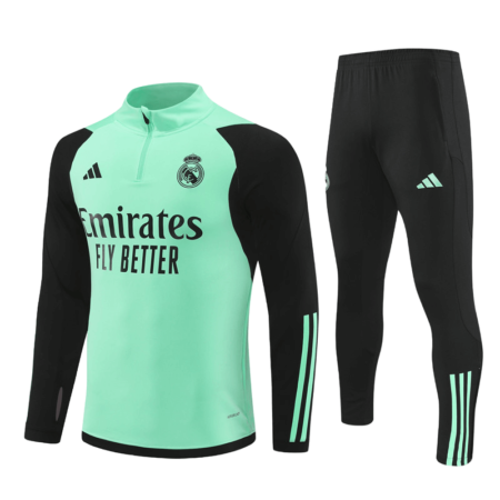 Conjunto de Treino Real Madrid Verde/Preto 2023/24 Jaqueta e Calça