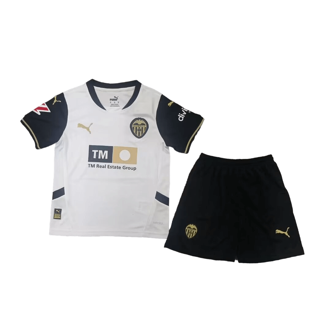 Kit Infantil Valencia Home I Branca 2024/25 Unissex Kit Infantil Valencia Home I Branca 2024/25 Unissex