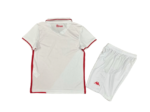 Kit Infantil Titular Monaco Branca Vermelha I 2024/25 Unissex