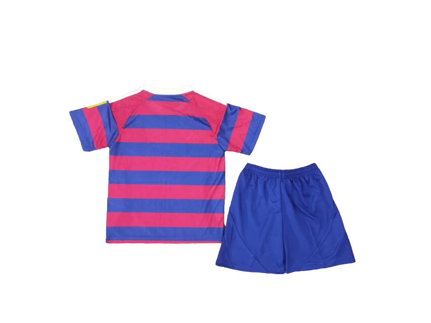 Kit Infantil Newcastle Vermelha/Azul II Away 2024/25 Unissex Kit Infantil Newcastle Vermelha/Azul II Away 2024/25 Unissex
