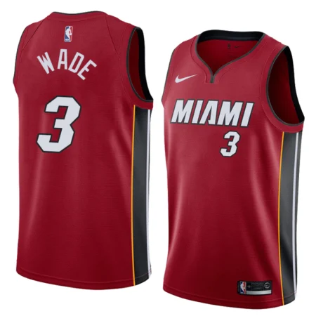 Regata NBA Miami Heat Vermelha Vinho Wade #3