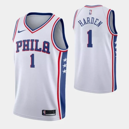 Regata NBA Philadelphia 76ers Branca Estrela HARDEN #1