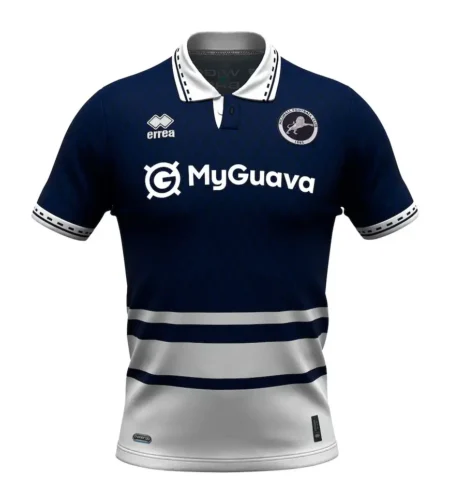 Camisa Titular MillWall Azul Home I 2024/25 Masculina
