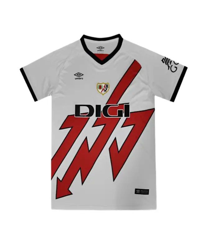 Camisa-Titular-Rayo-Vallecano-2024-25-Branca-Masculina (2) Camisa Rayo Vallecano Home Branca I 2024/25 Masculina