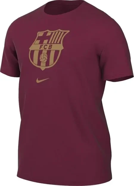 Camisa Barcelona Crest Soccer T-Shirt Vermelha 2024/25 Masculina
