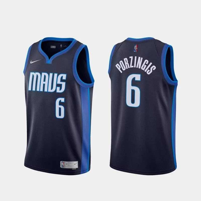 Regata NBA Swingman Dallas Mavericks 20-21 Azul Porzingis #6-1024-1024 Regata NBA Swingman Dallas Mavericks 20-21 Azul Porzingis #6