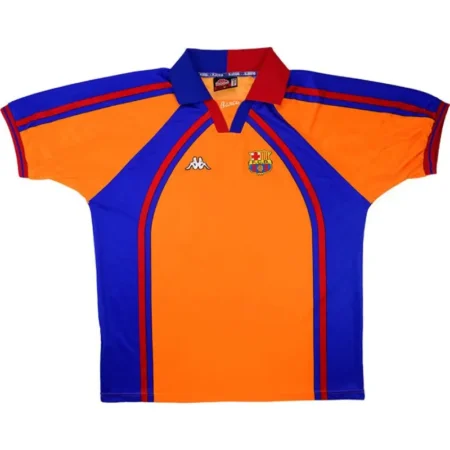 Camisa Barcelona Laranja Away 1997 II Retrô Masculina